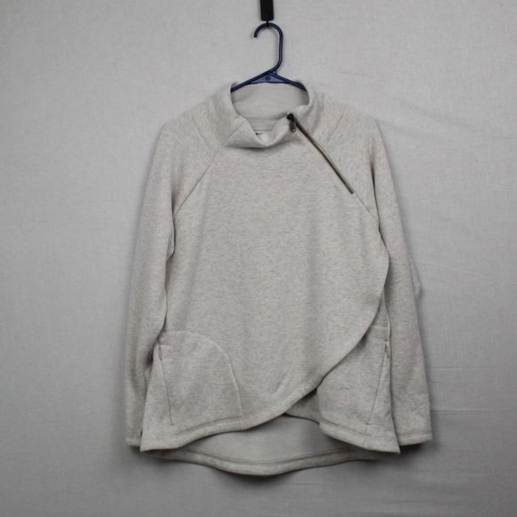 Athleta Tops - Athleta Cozy Karma Asym Pullover Toasted Brown Heather Size Large